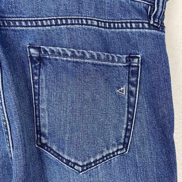 Hidden paper bag waist dark wash denim jeans size 28 - Picture 9 of 9